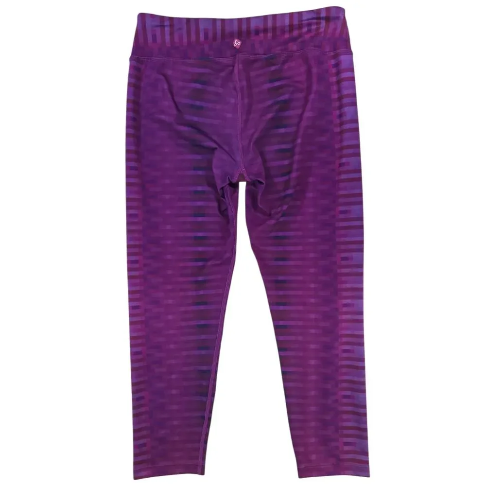prAna | Purple Roxanne Capri Leggings | Size Medium - Picture 4 of 5